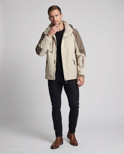Damen 3‑in‑1 Outdoorjacke mit abnehmbarer Fleece‑Innenjacke und Multifunktions‑Taschen Drune