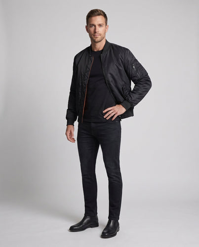 Herren kurz geschnittener Thermo‑Pilotblouson mit Ärmeltasche und gesteppter Warmfutter‑Innenlage Drune