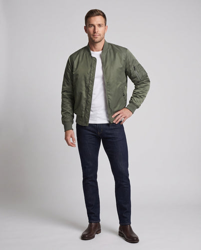 Herren Thermo-Bomberjacke mit wattierter Innenlage, Ärmeltasche und elastischen Rippbündchen Drune