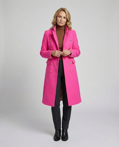 Damen Langer Blazer mit Doppelknopfleiste