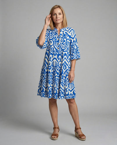 Damen Sommerkleid A-Linie mit Volant