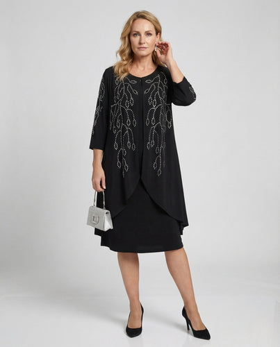 Damen Cocktailkleid elegant mit Strass