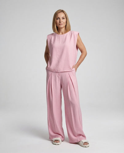 Damen Zweiteiler Set Blazer Palazzo