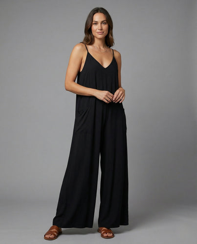 Damen Jersey-Overall mit Spaghettiträgern