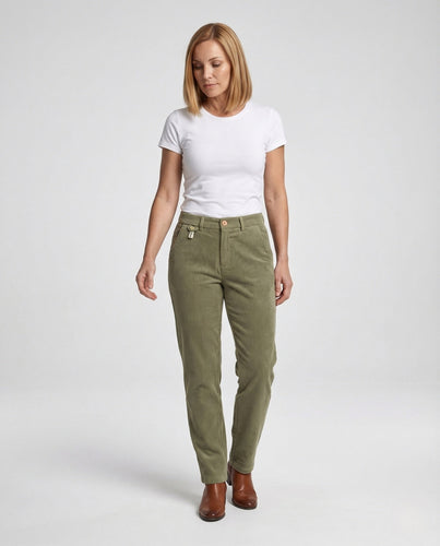 Damen Cord Chino Konisch