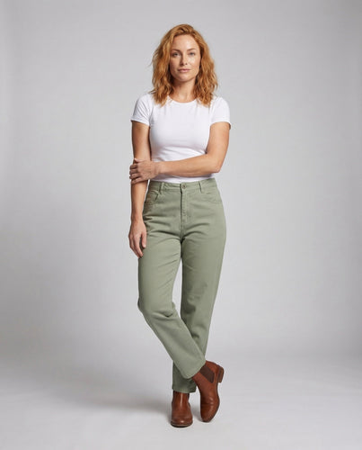 Damen Hose High Waist Gerade