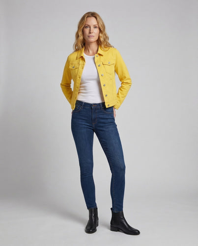 Damen Jeansjacke Kurz Tailliert