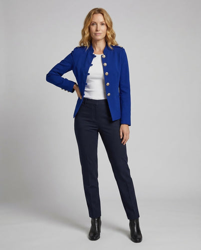 Damen Militär Blazer Stehkragen