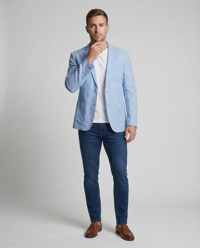 Herren Leinenblazer Casual