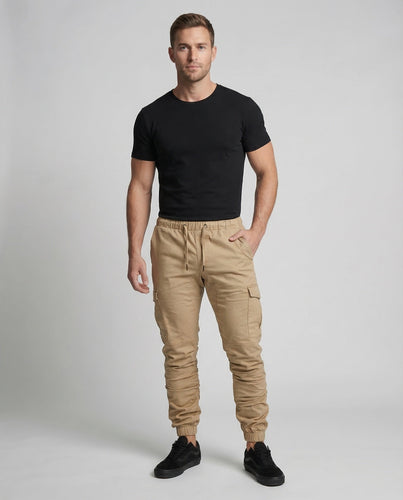 Herren Cargo Jogginghose Tailliert
