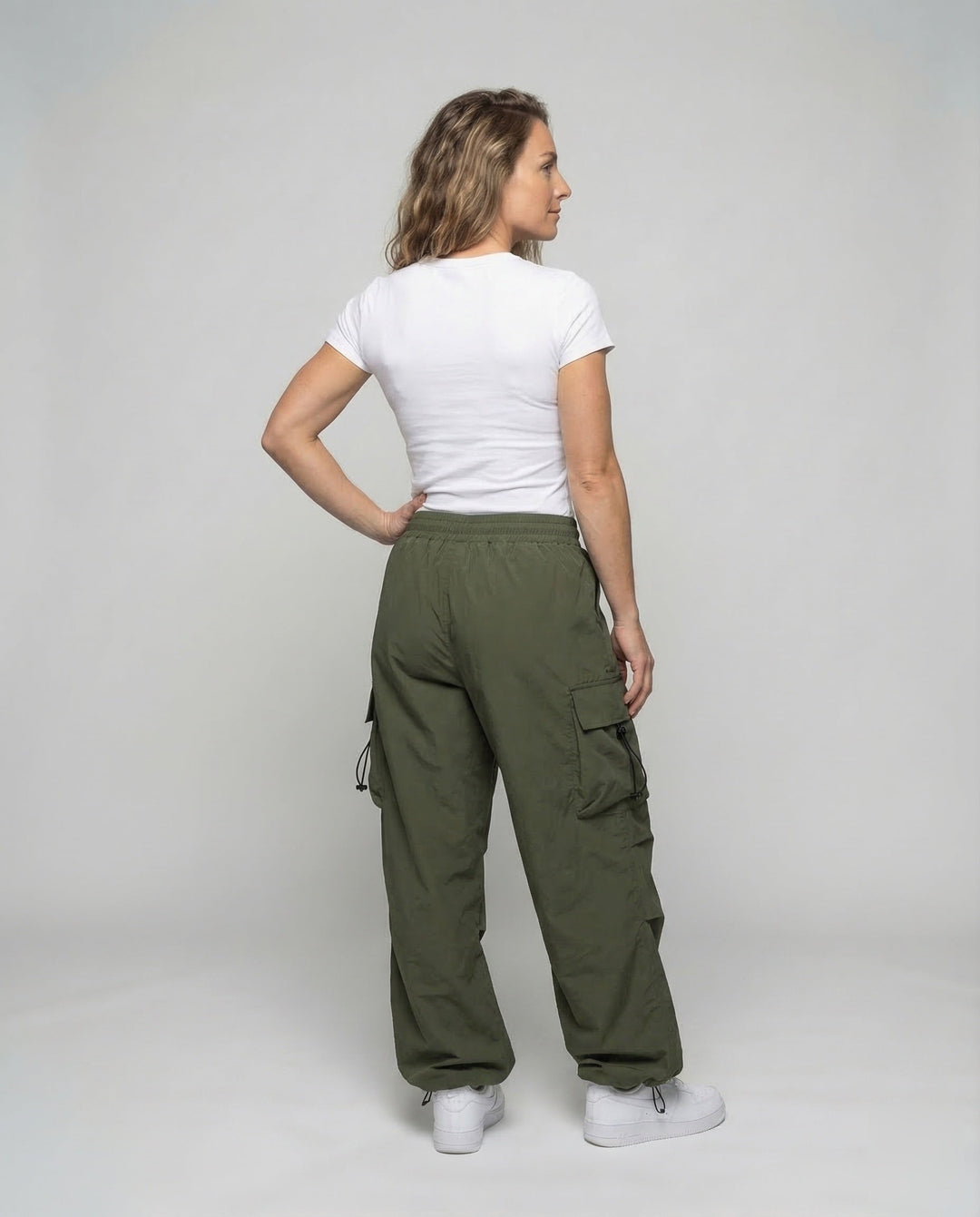 Damen Cargo Hose Leicht Weit