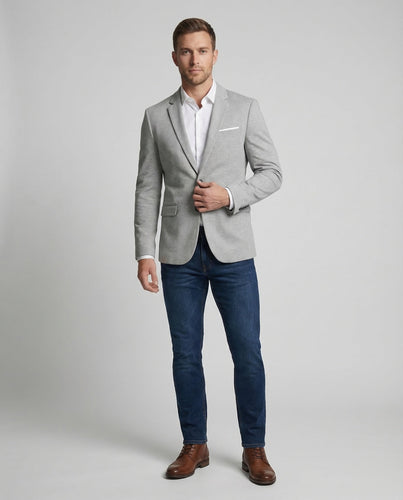 Herren Jerseyblazer Slim