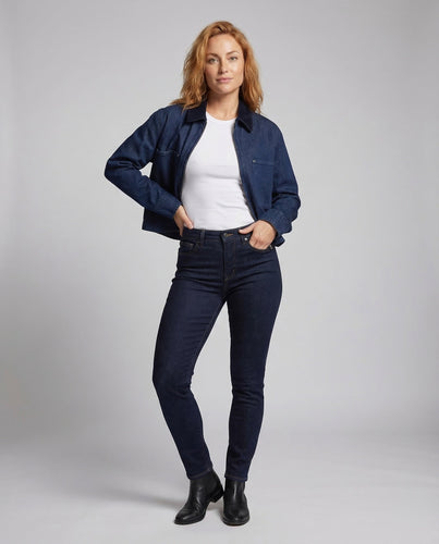 Damen Strukturierte Kurzblousonjacke Cordkragen