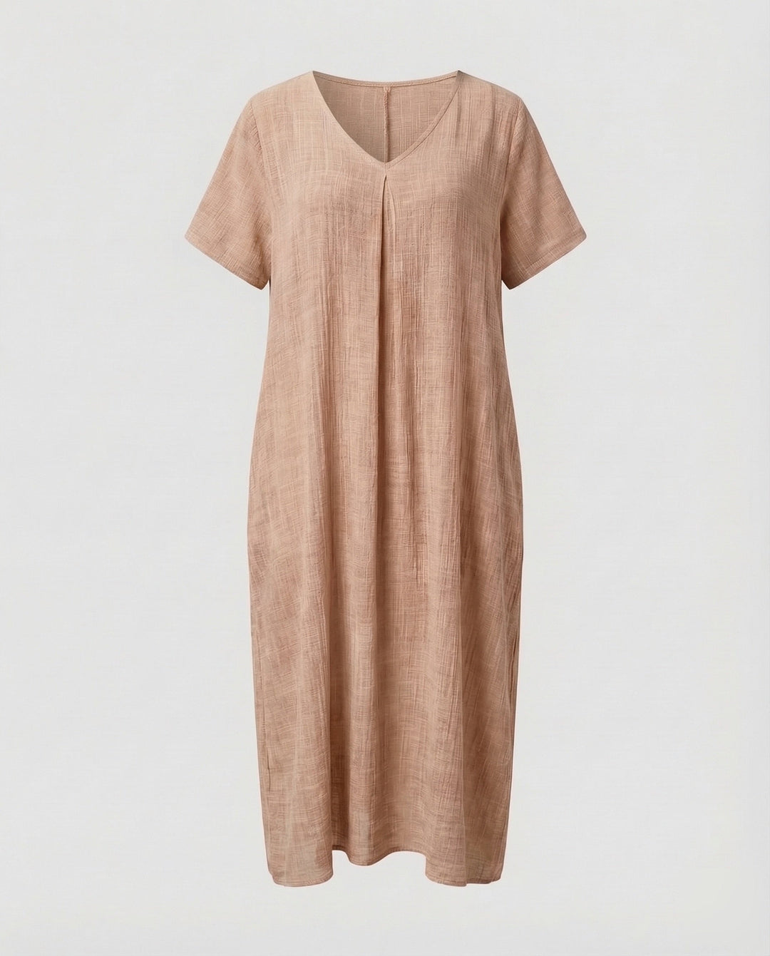 Damen Musselin-Maxikleid Lockerer Kaftan-Schnitt