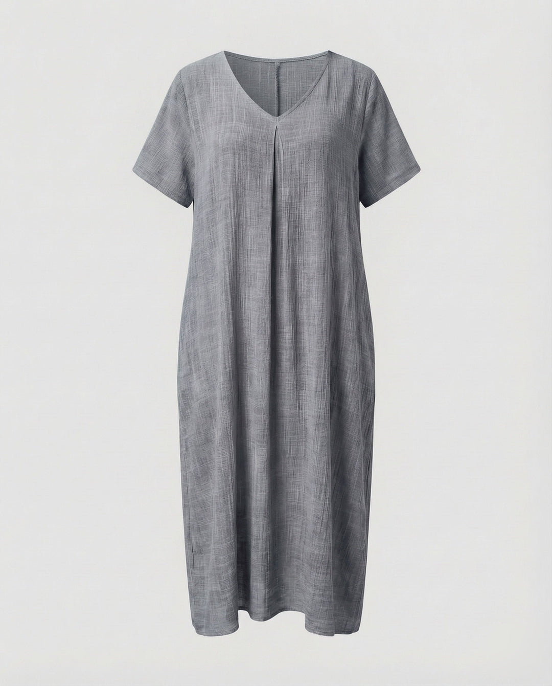 Damen Musselin-Maxikleid Lockerer Kaftan-Schnitt