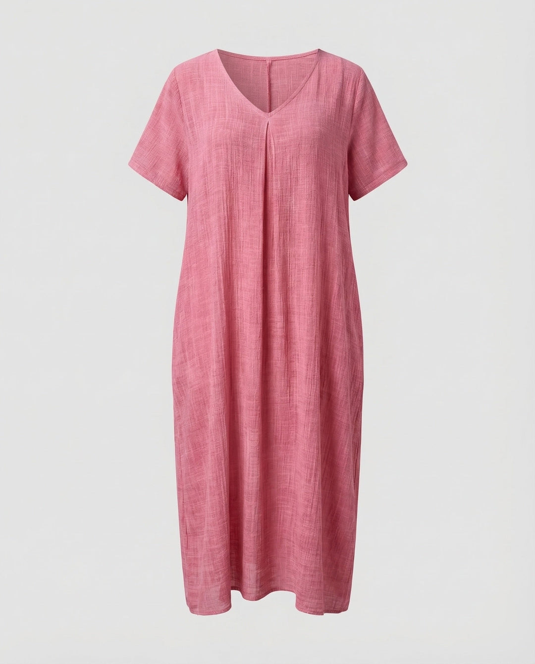 Damen Musselin-Maxikleid Lockerer Kaftan-Schnitt