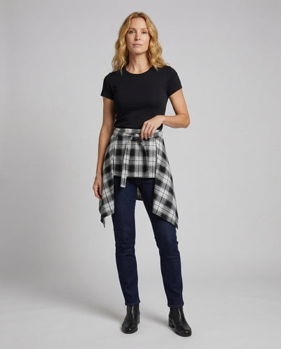 Damen Wickelrock mit asymmetrischem Zipfelsaum