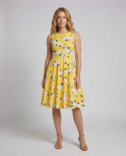 Damen Retro-Swingkleid mit weitem Tellerrock