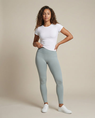 Damen formende Fitness-Leggings mit Raffung