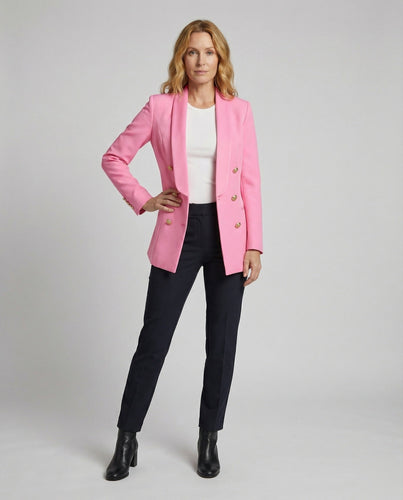Damen Förmliche Smokingstil Longblazer