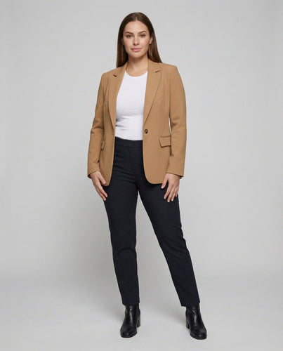Damen Schlichte Einreiher Longblazer