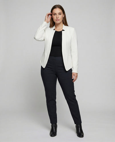 Damen Cleane Stehkragen Sakko-Blazer