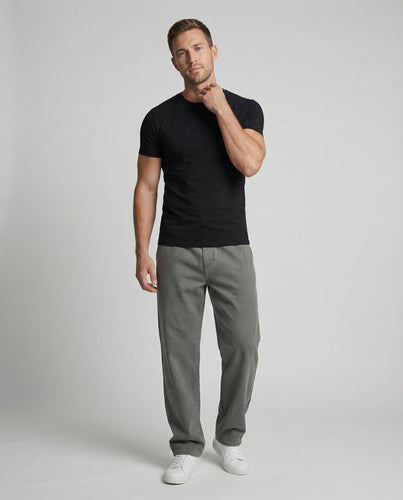 Herren nan weite Baggy-Sweathose mit elastischem Tunnelzugbund, seitlichen Eingrifftaschen und geradem Bein Drune