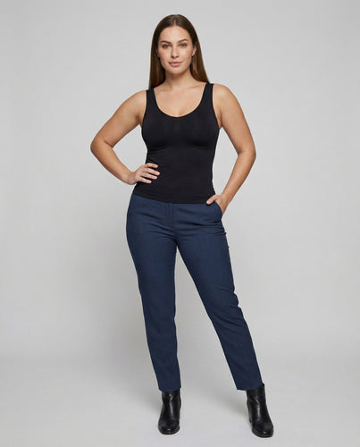 Damen Formgebende Nahtloser Saum Mischgewebe Shaping-Top