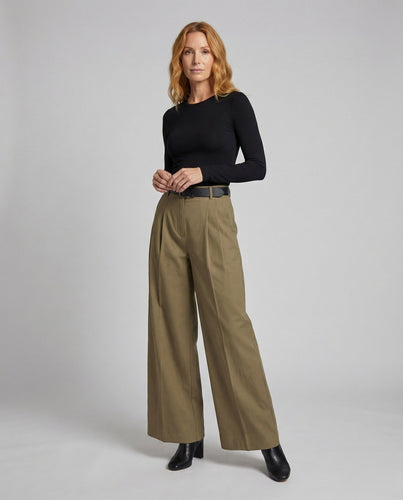Damen Elegante Palazzo-Gala Mischgewebe Palazzo-Gala-Hose