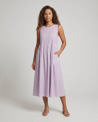 Damen Luftiges Sommerkleid mit elegantem Faltendesign