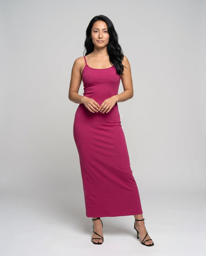 Damen Langes Spaghettiträger-Kleid
