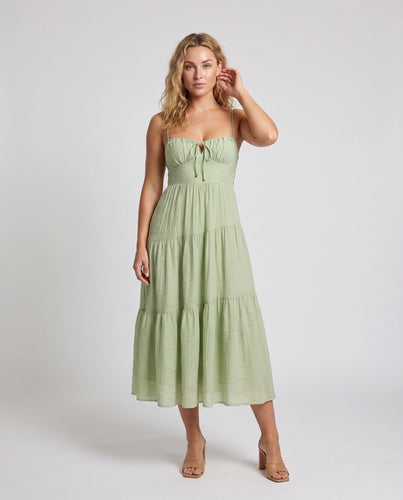 Damen Maxikleid mit geflochtenem Design und verstellbaren Trägern Drune