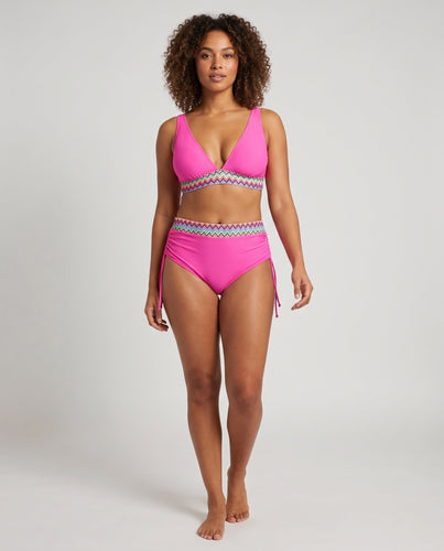 Damen Hochtaillierter Bikini mit raffiniertem Design und verstellbaren Bindebändern Drune