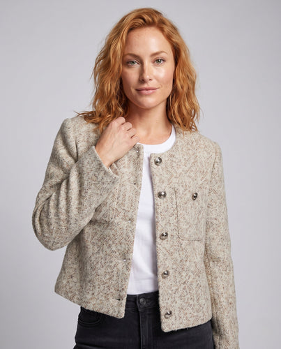 Damen elegante, kurze Strickjacke Drune