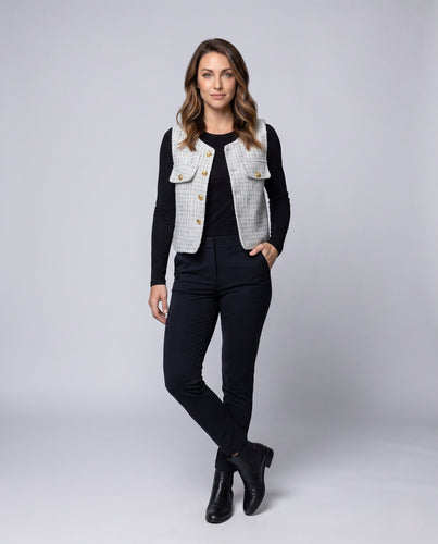 Damen modische Steppweste Drune