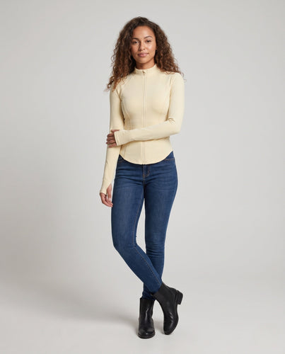 Damen Sportliche Funktionsjacke mit hohem Kragen und Reißverschluss Drune