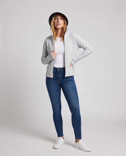 Damen atmungsaktive Allzweckjacke mit innovativem Kapuzendesign Drune
