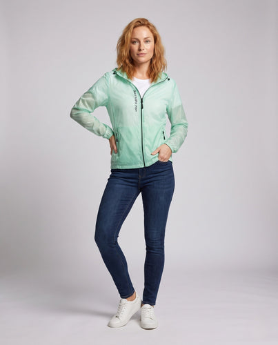 Damen atmungsaktive UV-Schutzjacke mit verstellbarem Kapuzendesign Drune