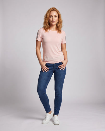 Damen atmungsaktives Laufshirt mit reflektierenden Details Drune