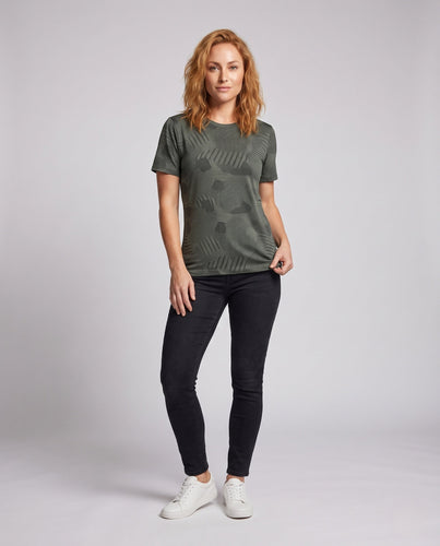 Damen high-performance Sport-T-Shirt Drune