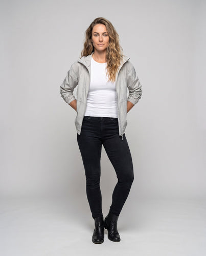 Damen leichte Kapuzenjacke mit atmungsaktiven Einsätzen Drune
