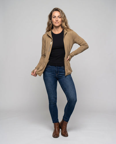 Damen leichte Kapuzenjacke mit innovativem UV-Schutz Drune