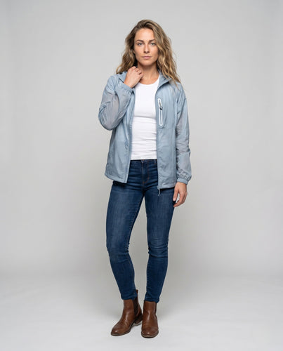 Damen leichte Multifunktionsjacke mit atmungsaktiven Einsätzen Drune