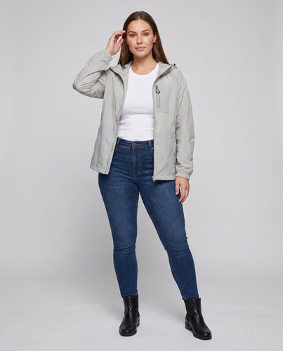 Damen leichte und atmungsaktive Windjacke mit innovativem Kapuzendesign Drune