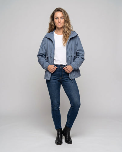 Damen leichte Windjacke mit atmungsaktiven Einsätzen Drune