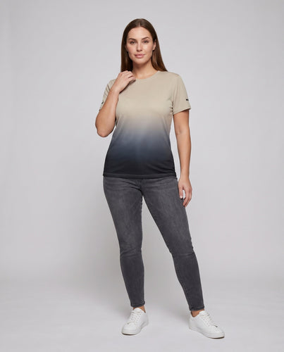 Damen Sportliches Kurzarmshirt mit modernem Design Drune