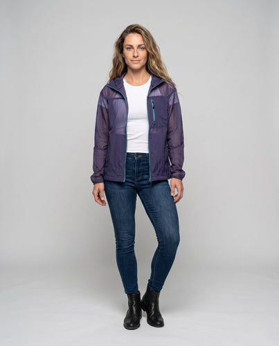 Damen ultraleichte Funktionsjacke mit praktischer Kapuze Drune