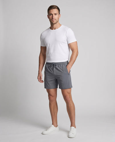 Herren nan sportliche Trainingsshorts mit elastischem Bund und Reißverschlusstaschen Drune