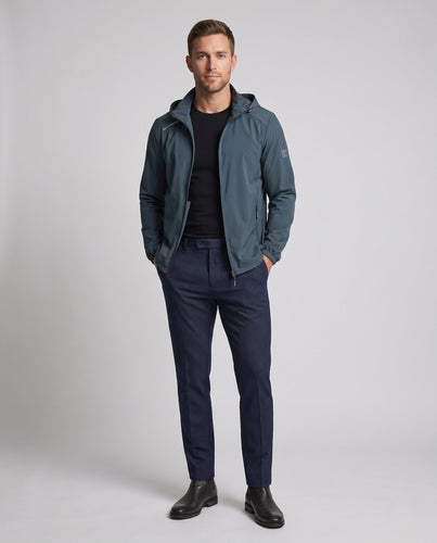 Herren nan ultraleichte Outdoor-Sonnenschutzjacke mit Kapuze, UV-Schutz und Reißverschlusstaschen Drune