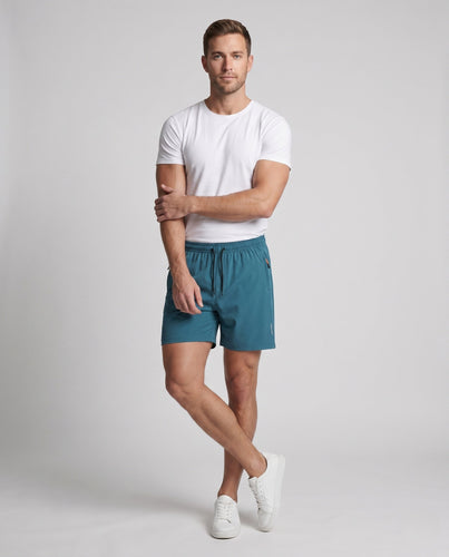 Herren nan vielseitige Lauf- und Badeshorts mit schnelltrocknender Mikrofaser, elastischem Tunnelzug und reflektierenden Einsätzen Drune